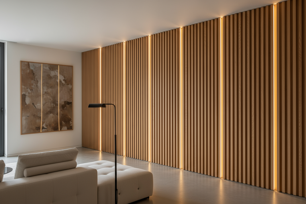 genarate latest trend wooden panelling image 
